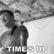 Time'S Up Matt Friction GIF - Time'S Up Matt Friction The Pink Spiders GIFs