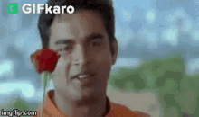 A Rose For You Gifkaro GIF - A Rose For You Gifkaro This Rose Is For You GIFs