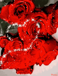 Rose Heart Glitter Rose Glitter GIF - Rose Heart Glitter Rose Glitter Reds GIFs