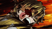 a cartoon of a man with blood coming out of his nose