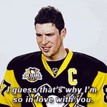 Sidney Crosby I Guess Thats Why Im So In Love With You GIF - Sidney Crosby I Guess Thats Why Im So In Love With You In Love With You GIFs