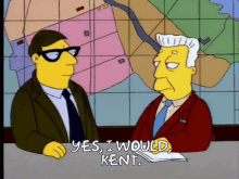 Kent Simpsons GIF - Kent Simpsons Serious GIFs
