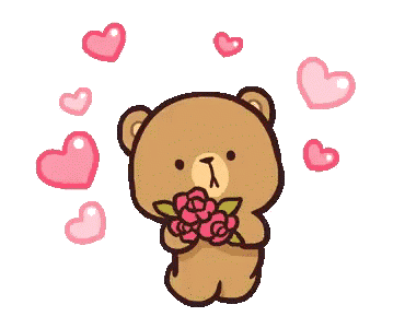 Mocha Bear Hearts Sticker - Mocha Bear Hearts Mocha And Milk Bears Stickers