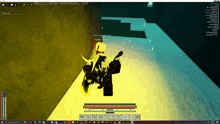 a screenshot of a video game shows a character with a sword and shield
