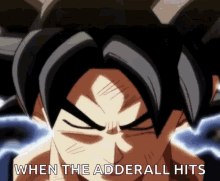 Goku Adderall Hits GIF - Goku Adderall Hits Dbz GIFs