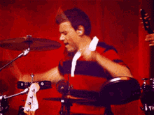 cory monteith glee finn hudson drums drumming
