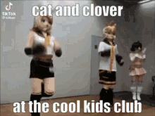 Kamkkogif Cat And Clover At The Cool Kids Club GIF - Kamkkogif Cat And Clover At The Cool Kids Club GIFs