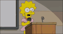Mic Drop GIF - The Simpsons Lisa Simpson Unimpressed GIFs