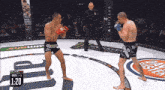 two men are fighting in a boxing ring with a sign that says destiny 2