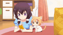 attack phone anime cute cat pet