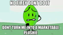 Marketable Plushie Bfb GIF - Marketable Plushie Bfb Leafy GIFs