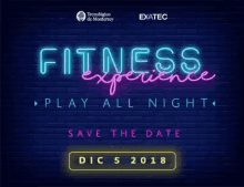 Exatec Fitness Experience GIF - Exatec Fitness Experience Neon Party GIFs