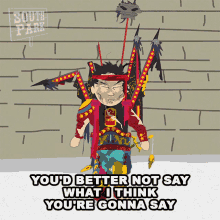 Youd Better Not Say What I Think Youre Gonna Say Tuong Lu Kim GIF - Youd Better Not Say What I Think Youre Gonna Say Tuong Lu Kim South Park GIFs