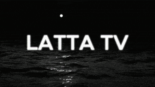 a logo for latta tv is displayed in red and blue