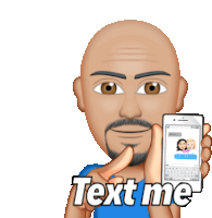 Text Me Pointing Sticker - Text Me Pointing Smiling Stickers