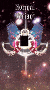 a poster that says normal variant in the middle of a galaxy