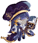 a pixel art of a girl reading a book with a star on it