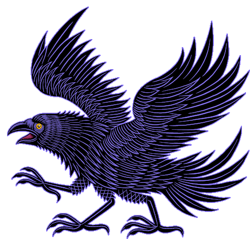 Crow Bird Sticker - Crow Bird 3legged Crow Stickers