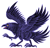 Crow Bird Sticker - Crow Bird 3legged Crow Stickers