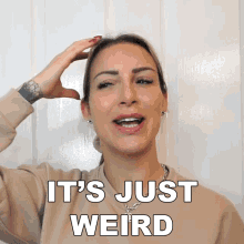 Its Just Weird Tracy Kiss GIF - Its Just Weird Tracy Kiss Its Very Strange GIFs