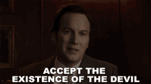 Accept The Existence Of The Devil Ed Warren GIF - Accept The Existence Of The Devil Ed Warren Patrick Wilson GIFs