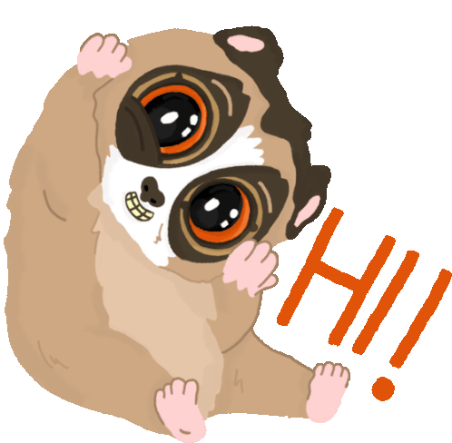 Theatrical Laurence Says Hi In English Sticker - Super Mega Manic Slow Laurence Wol Hi Stickers