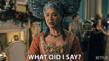What Did I Say Queen Charlotte GIF - What Did I Say Queen Charlotte Queen Charlotte A Bridgerton Story GIFs