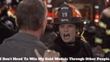 station19 maya bishop i dont need to win my gold medals through other people gold medals