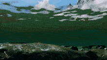 a screen shot of a video game shows a compass pointing to the right