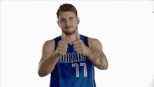 basketball luka doncic thumbs up