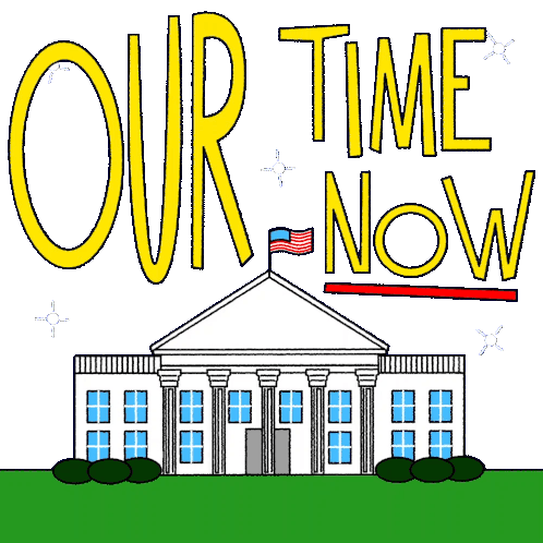 Our Time Now Our Time Is Now Sticker - Our Time Now Our Time Is Now Democrat Stickers