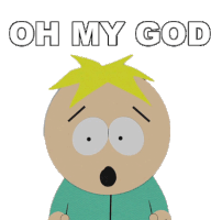Oh My God Butters Stotch Sticker - Oh My God Butters Stotch South Park Stickers