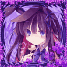 Purple Anime GIF - Purple Anime Love GIFs