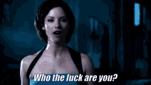 Sienna Guillory Who Are You GIF - Sienna Guillory Who Are You Jill Valentine GIFs