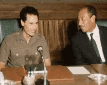 ضحك القذافي و السادات GIF - Libya Qaddafi Speeches GIFs