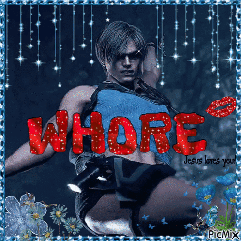 leon kennedy if he was silly - Free animated GIF - PicMix