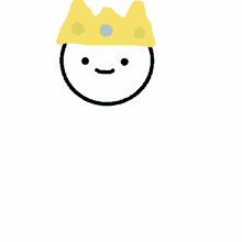 a drawing of a person wearing a crown