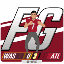 an illustration of a football player with the number 7
