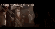 Doing My Civic Duty, Sir. GIF - Civic Duty Pirates Of The Carribean Doing My Civic Duty GIFs