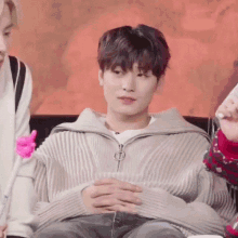 Tbz Juyeon Juyeon Idgaf GIF - Tbz Juyeon Juyeon Idgaf Juyeon Sitting Blinking Unbothered GIFs