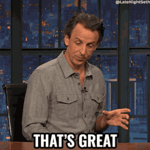 Thats Great Seth Meyers GIF - Thats Great Seth Meyers Late Night With Seth Meyers GIFs