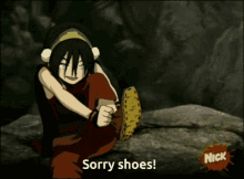 Toph Beifong Toph GIF - Toph Beifong Toph Sorry Shoes GIFs