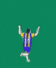 a drawing of a man with the number 11 on his shirt