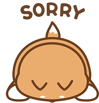 Sorry Sad Sticker - Sorry Sad Dog Stickers