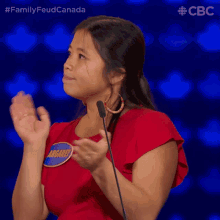 Clapping Margaret GIF - Clapping Margaret Family Feud Canada GIFs