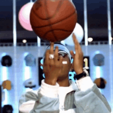 Spinning Bastketball Nelly GIF - Spinning Bastketball Nelly Air Force Ones Song GIFs