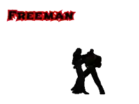 a freeman logo with a silhouette of a person