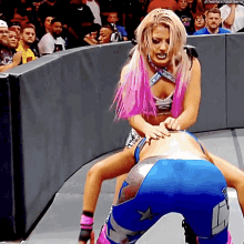 alexa bliss rolling powerbomb bayley wwe stomping grounds