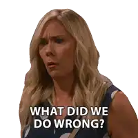 a woman says what did we do wrong
