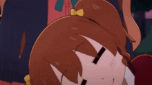 two anime girls are standing next to each other